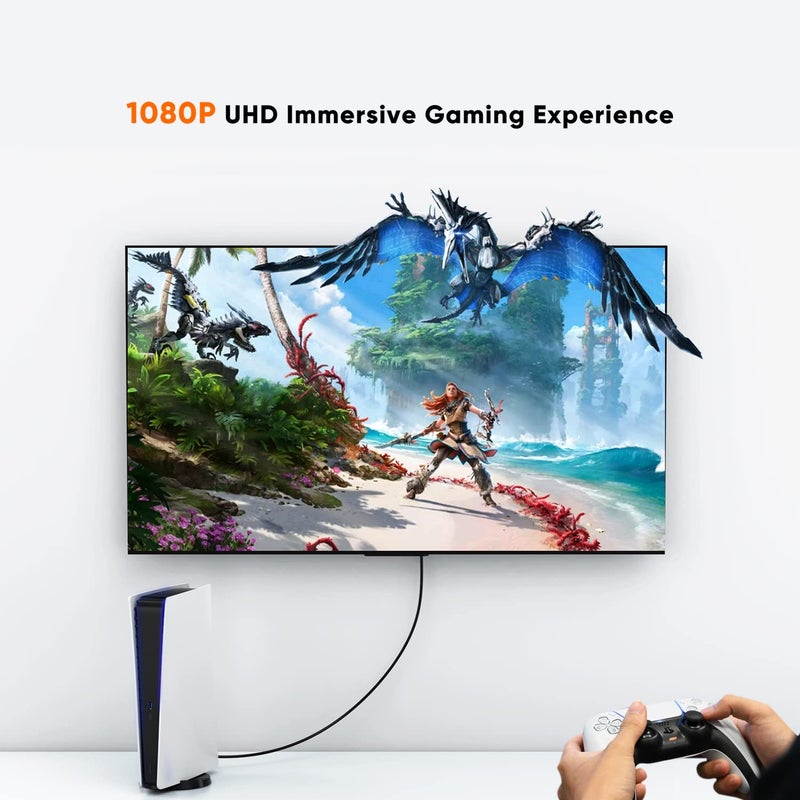 CableCreation DVI to HDMI Adapter, Bi-Directional DVI Male to HDMI Female Converter, Support 1080P, 3D for PS5,PS4,TV Box,Blu-ray,Projector,HDTV â€¦ - Image 4